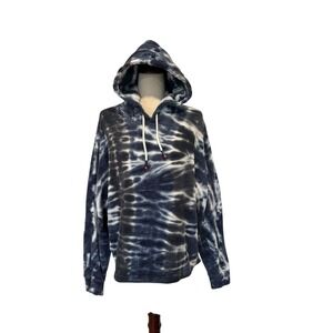 Tory Burch Sport Tie Dye French Terry Sweatshirt Hoodie Oversized Women's M